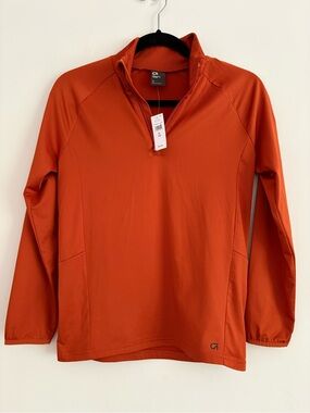 GapFit Rust Quarter-Zip Pullover